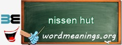 WordMeaning blackboard for nissen hut